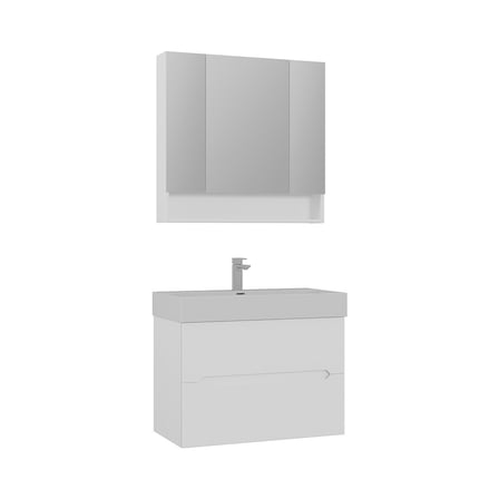 Malta 80 cm Banyo Dolabı Takımı