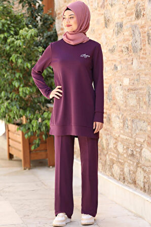 Cemre Tesettür Takım Lavanta