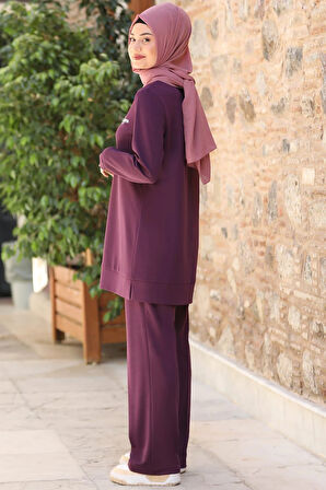 Cemre Tesettür Takım Lavanta