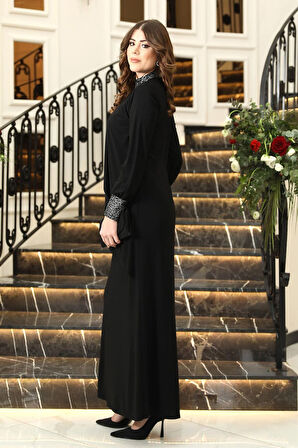 Efsane Tesettür Elbise Siyah