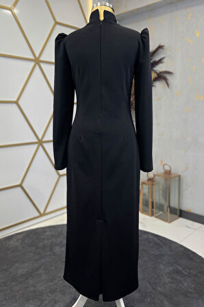 Tuana Tesettür Abiye Siyah