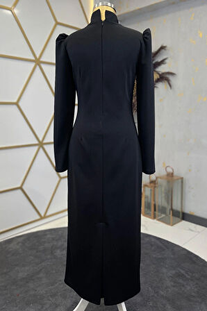 Tuana Tesettür Abiye Siyah