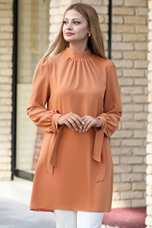 Esila Tesettür Tunik Camel