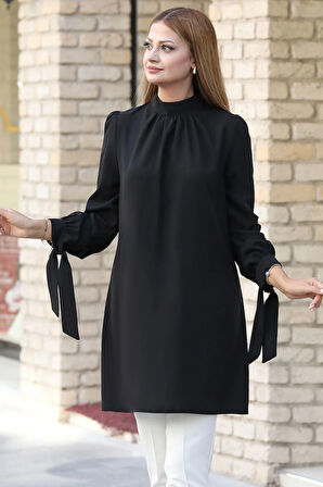 Esila Tesettür Tunik Siyah