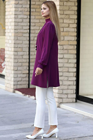 Işıl Tesettür Tunik Mürdüm