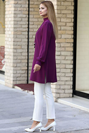 Işıl Tesettür Tunik Mürdüm