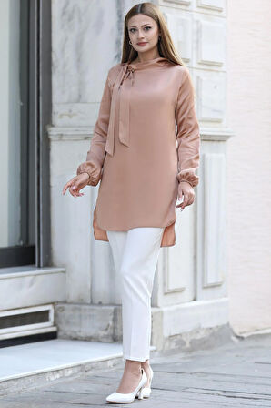 Trend Tesettür Tunik Camel