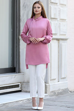 Trend Tesettür Tunik Gül Kurusu