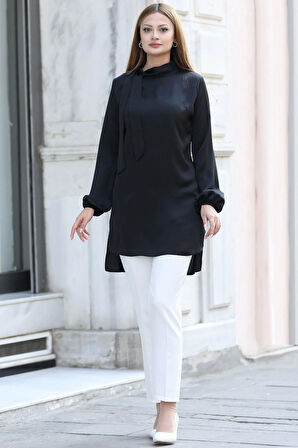Trend Tesettür Tunik Siyah