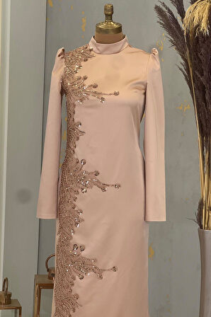 Hilal Tesettür Abiye Vizon