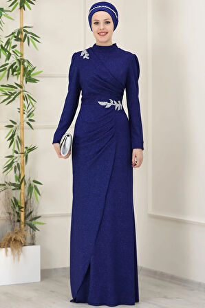 Masal Tesettür Abiye Saks