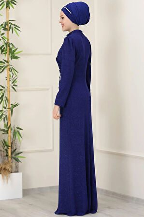 Masal Tesettür Abiye Saks