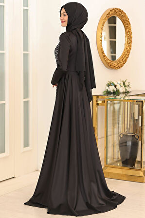 Mihrimah Tesettür Abiye Siyah
