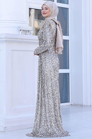 Şura Tesettür Abiye Gold