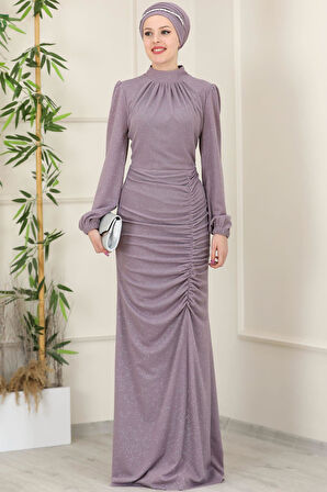 Rüya Tesettür Abiye Gül Kurusu