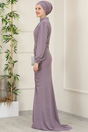 Rüya Tesettür Abiye Gül Kurusu