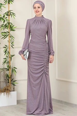 Rüya Tesettür Abiye Gül Kurusu