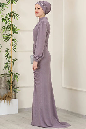 Rüya Tesettür Abiye Gül Kurusu