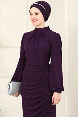 Rüya Tesettür Abiye Mürdüm