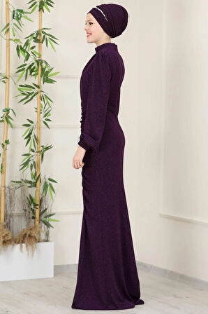 Rüya Tesettür Abiye Mürdüm