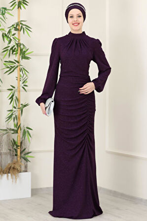 Rüya Tesettür Abiye Mürdüm