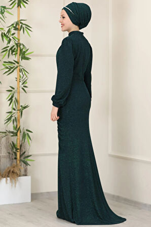 Rüya Tesettür Abiye Zümrüt