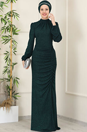 Rüya Tesettür Abiye Zümrüt