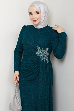 Gözde Tesettür Abiye Zümrüt