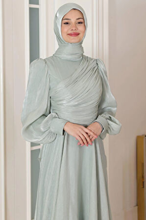 Bahar Tesettür Abiye Mint