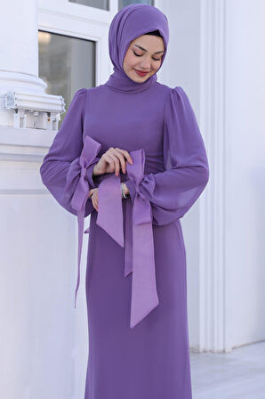 Firuze Tesettür Abiye Gül Kurusu