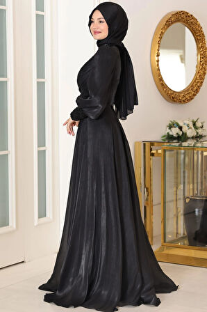 Yağmur Tesettür Abiye Siyah