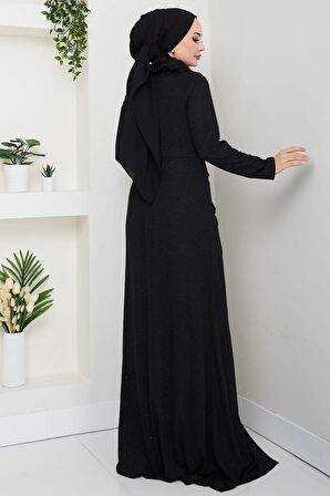 Eylül Tesettür Abiye Siyah