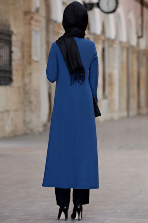 Rümeysa Tesettür Takım İndigo