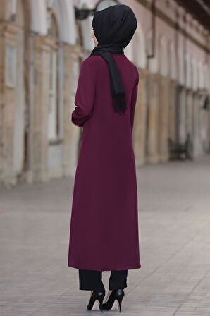 Rümeysa Tesettür Takım Mürdüm