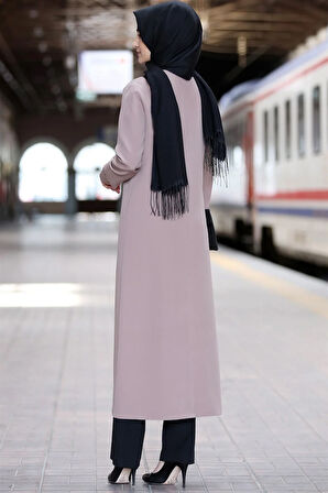 Rümeysa Tesettür Takım Vizon