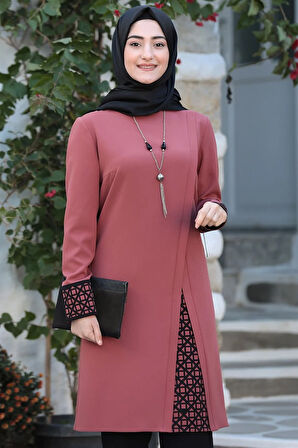 Asya Tesettür Takım Gül Kurusu