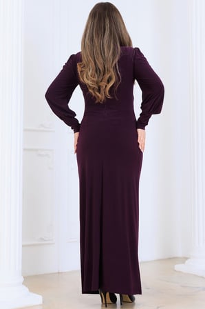 Eleni Tesettür Abiye Mürdüm