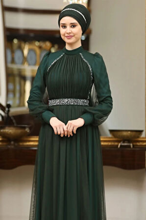 Efsane Tesettür Abiye Zümrüt