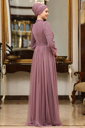 Efsane Tesettür Abiye Lavanta