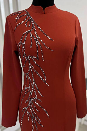 Bahar Tesettür Abiye Kiremit