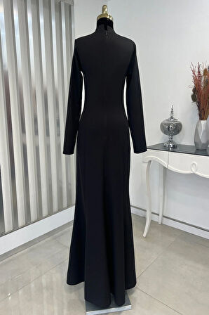 Bahar Tesettür Abiye Siyah