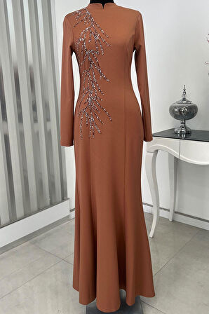 Bahar Tesettür Abiye Soğan Kabuğu