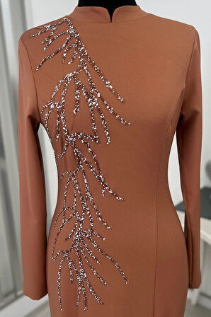 Bahar Tesettür Abiye Soğan Kabuğu