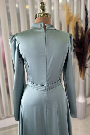 Mina Tesettür Abiye Mint