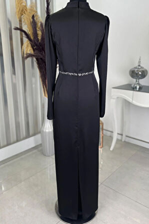 Sare Tesettür Abiye Siyah