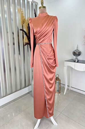 Sare Tesettür Abiye Soğan Kabuğu