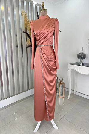 Sare Tesettür Abiye Soğan Kabuğu