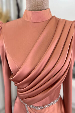 Sare Tesettür Abiye Soğan Kabuğu