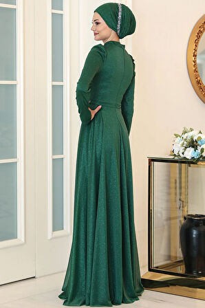 Işıl Tesettür Abiye Zümrüt