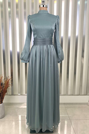 Afra Tesettür Abiye Mint